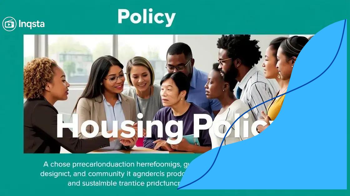 Effective strategies for housing policy changes