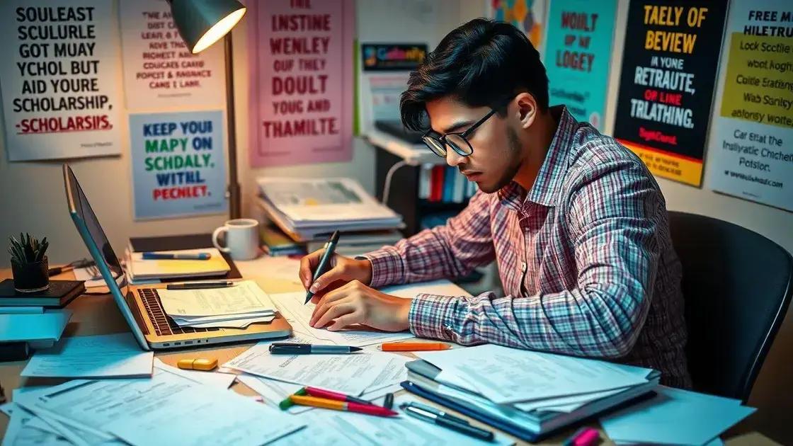 benefícios de se inscrever em bolsas de estudo